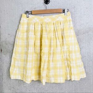 Lilly Pulitzer Sucker for plaid yellow skirt sz 2
